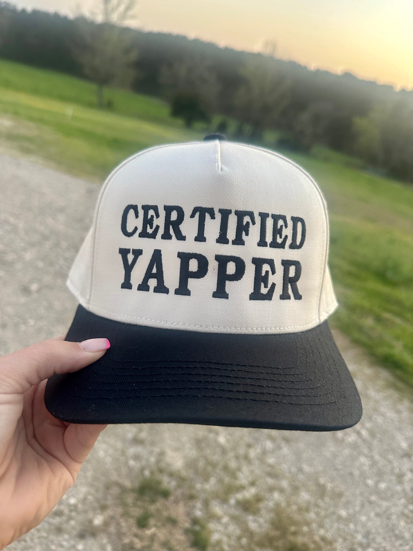 Certified Yapper - Women’s Cotton Twill Trucker Hat