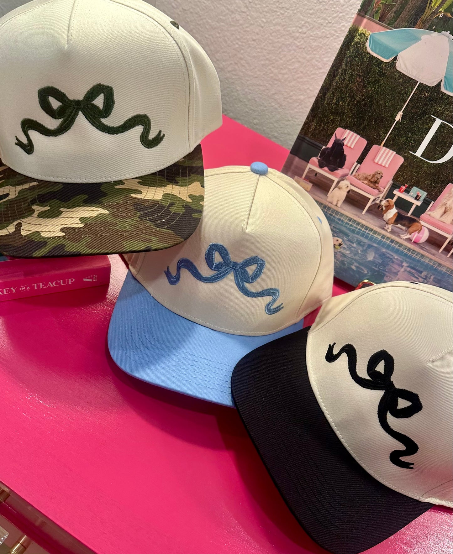 Girly Girl Bow - Cotton Twill Trucker Hat