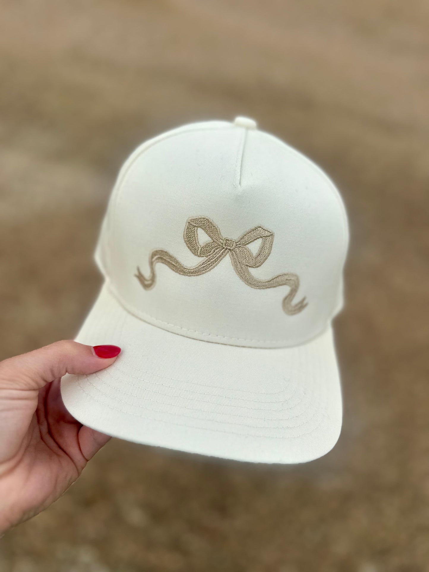 Girly Girl Bow - Cotton Twill Trucker Hat