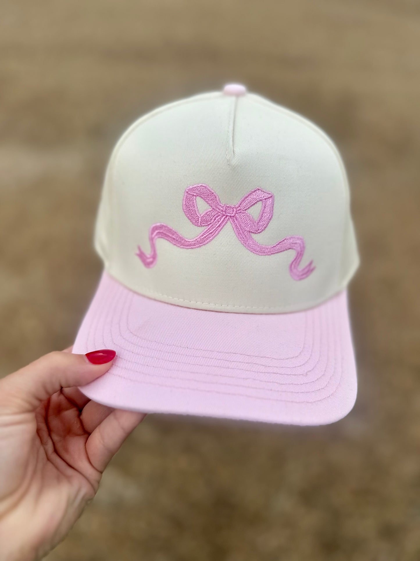 Girly Girl Bow - Cotton Twill Trucker Hat