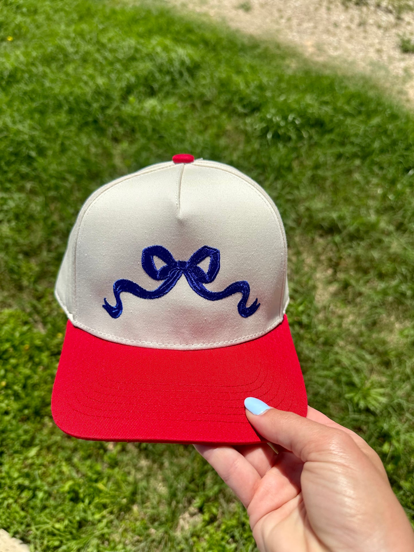 Girly Girl Bow - Cotton Twill Trucker Hat