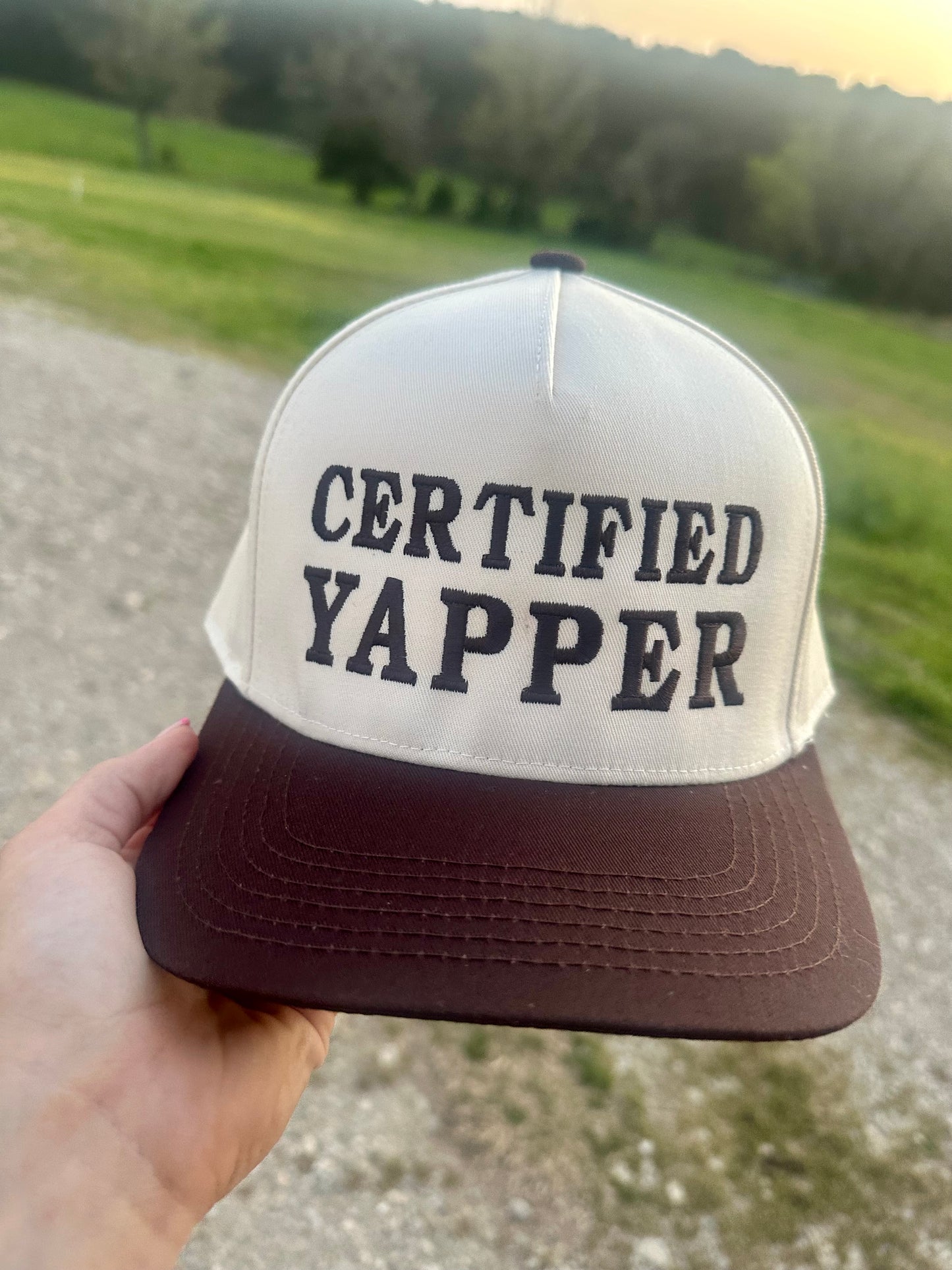 Certified Yapper - Women’s Cotton Twill Trucker Hat