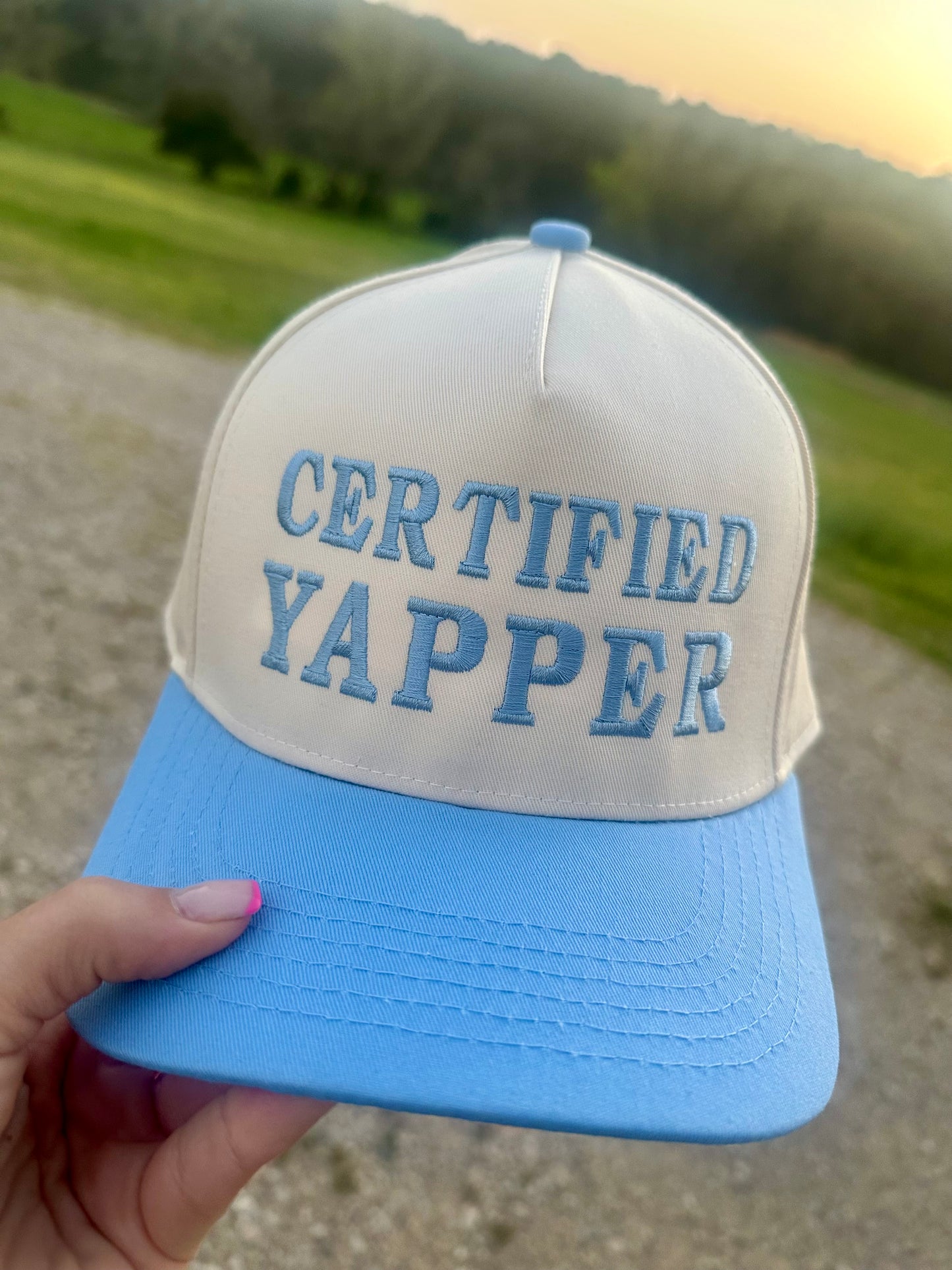Certified Yapper - Women’s Cotton Twill Trucker Hat
