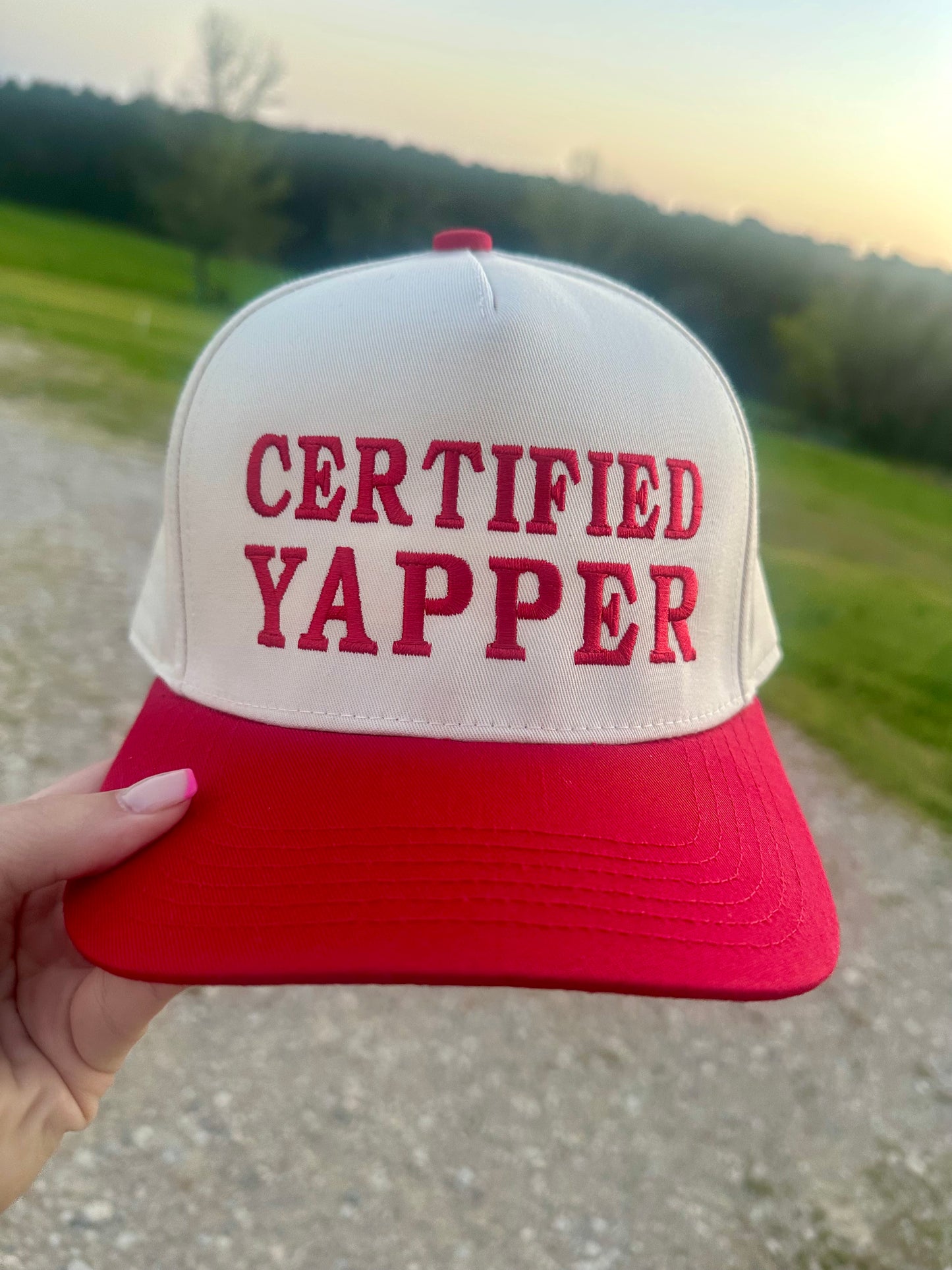 Certified Yapper - Women’s Cotton Twill Trucker Hat