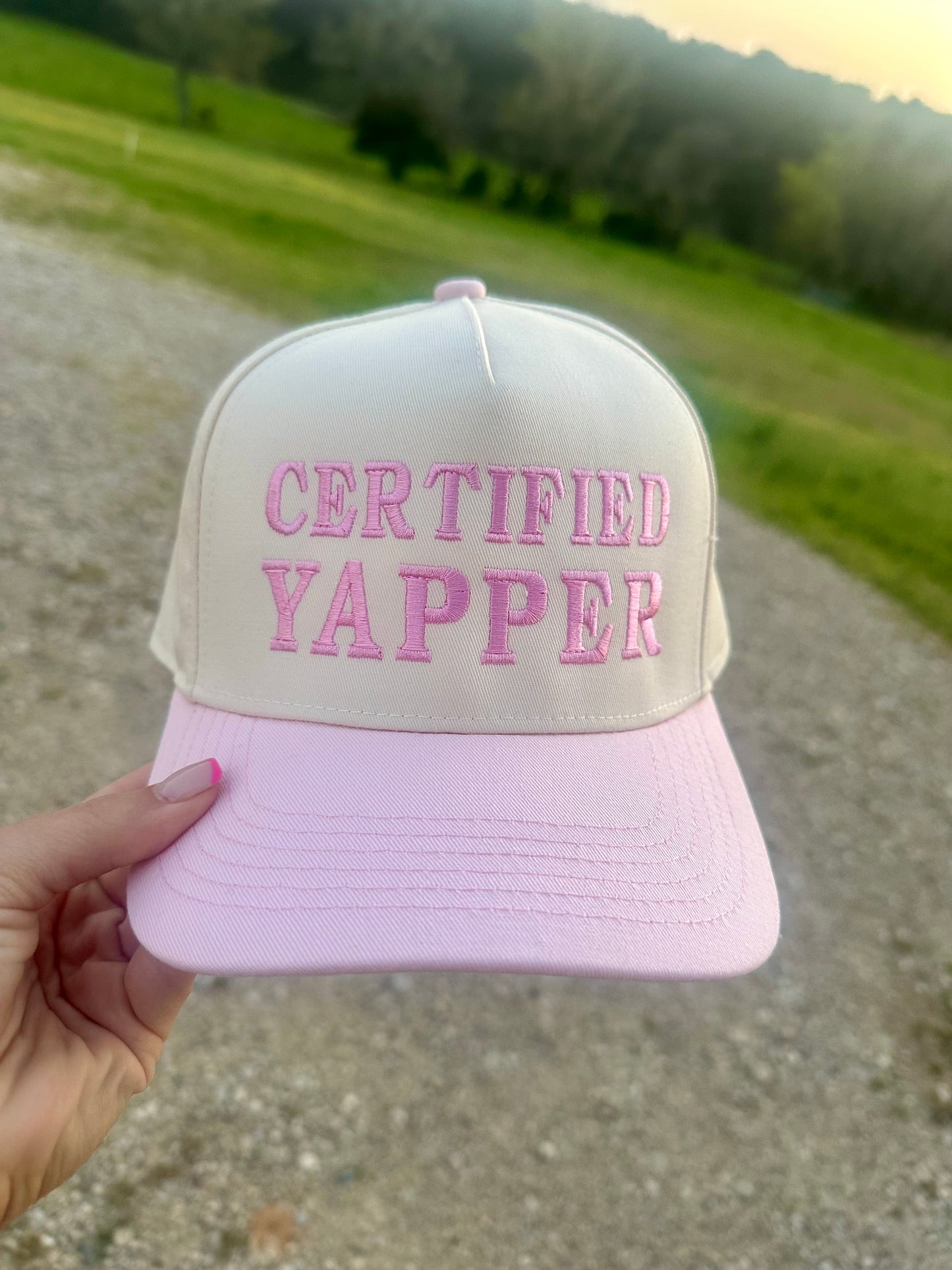 Certified Yapper - Women’s Cotton Twill Trucker Hat