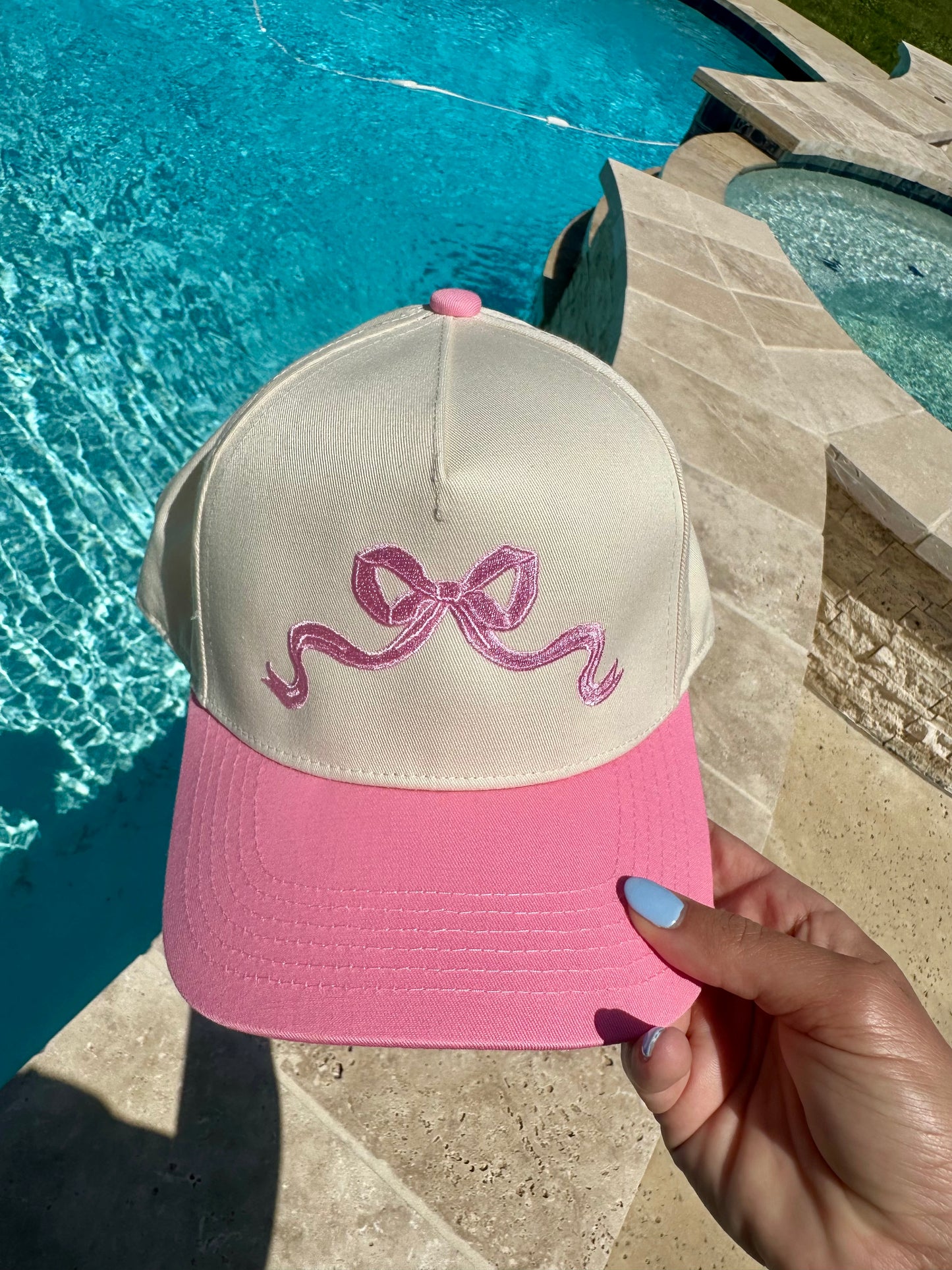 Girly Girl Bow - Cotton Twill Trucker Hat