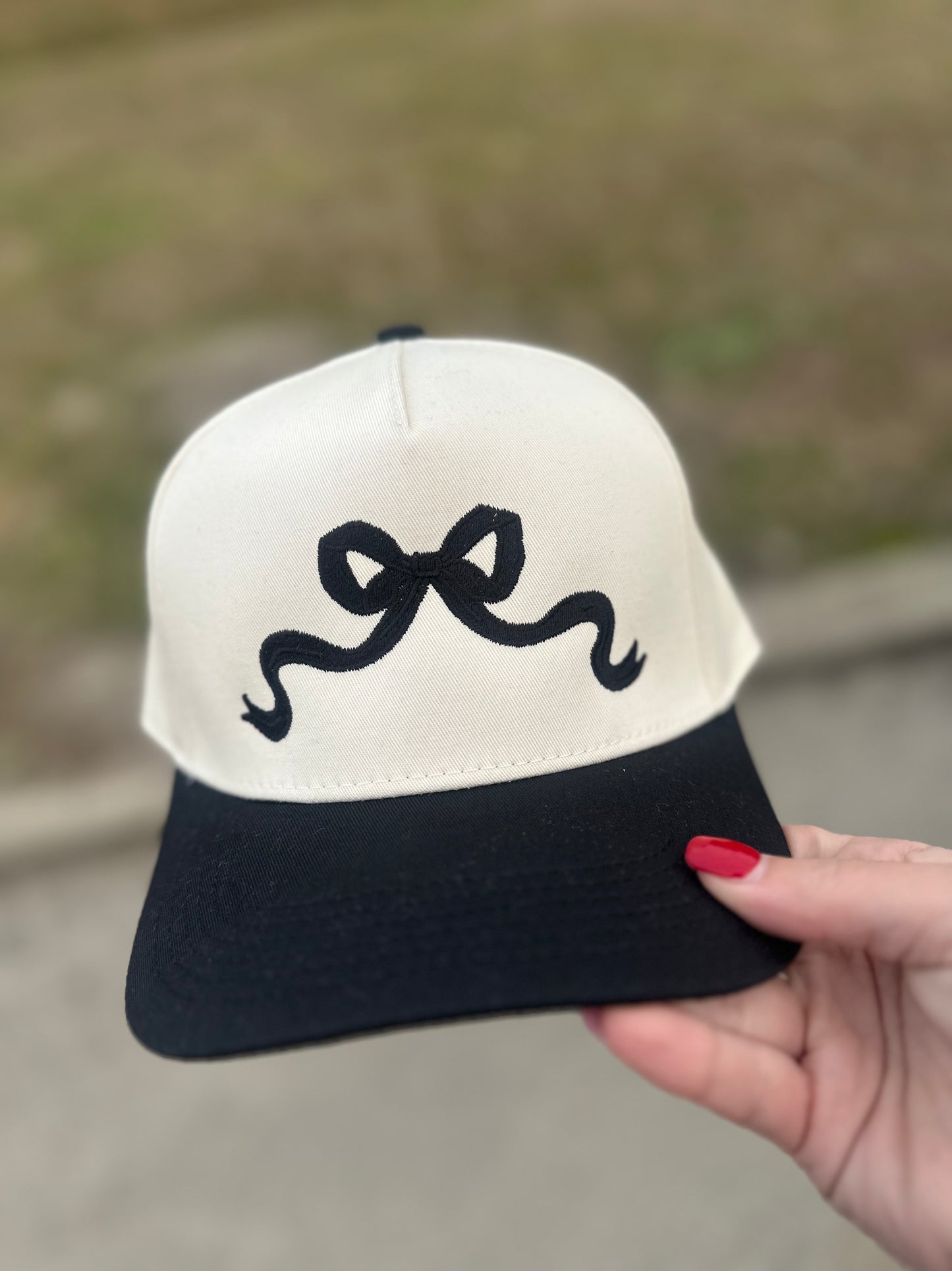 Girly Girl Bow - Cotton Twill Trucker Hat