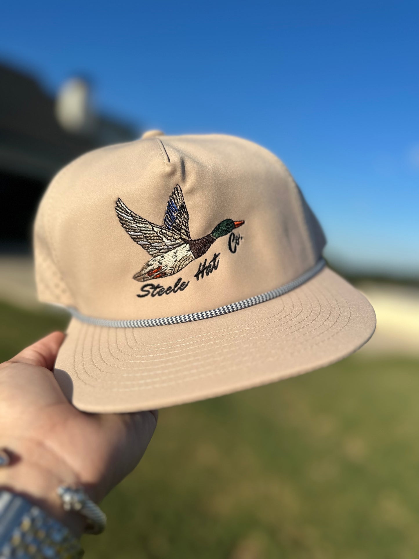 Flying Mallard Duck - Dri-Fit Rope Hats