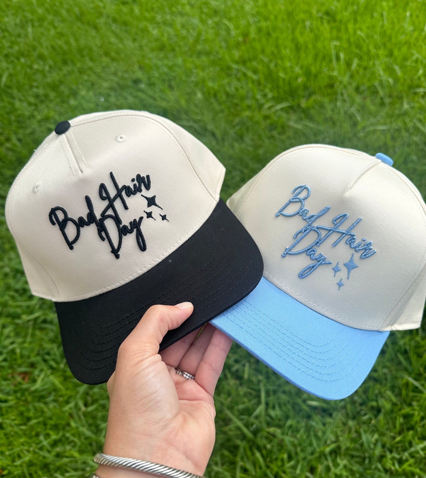 Bad Hair Day - Puff Embroidery - Cotton Trucker Hat